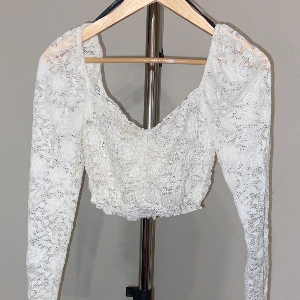 Forever 21 white Lace Blouse